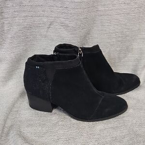 Toms Black Ankle Booties